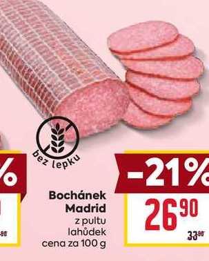 Bochánek Madrid z pultu lahůdek cena za 100 g