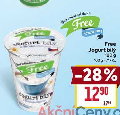 Free Jogurt bílý 180 g 