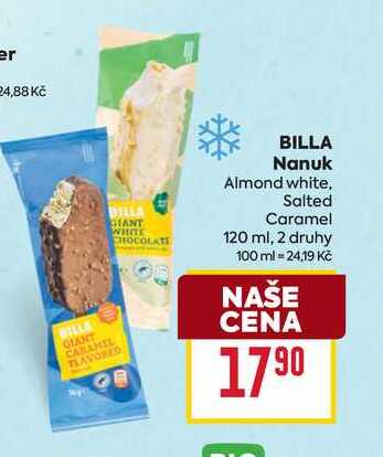 BILLA Nanuk Almond white, Salted Caramel 120 ml