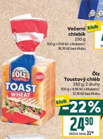 Ölz Toustový chléb 250 g