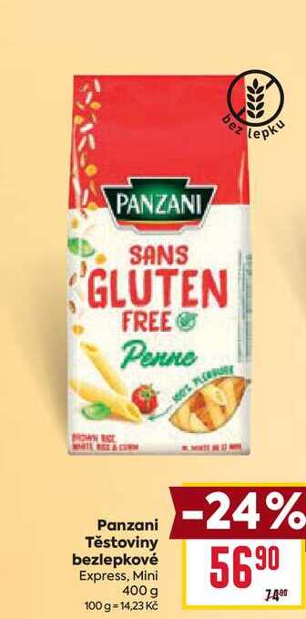 Panzani Těstoviny bezlepkové Express, Mini 400 g