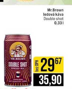 Mr.Brown ledová káva Double shot 0,33l