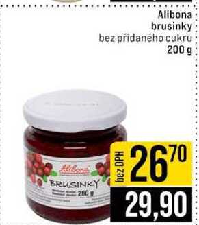 Alibona brusinky bez přidaného cukru 200 g 