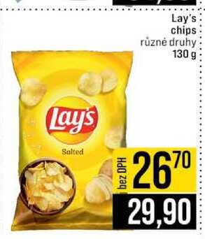 Lay's chips různé druhy 130 g