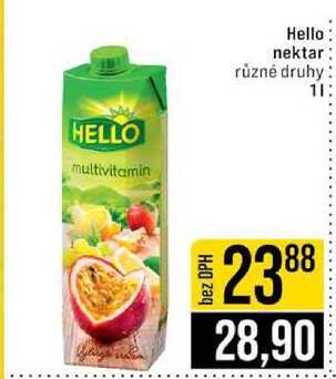 Hello nektar různé druhy 1l