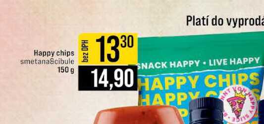 Happy chips smetana&cibule 150 g 