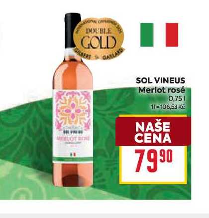 SOL VINEUS Merlot rosé 0,75l