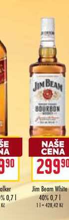 Jim Beam White 40% 0,7l