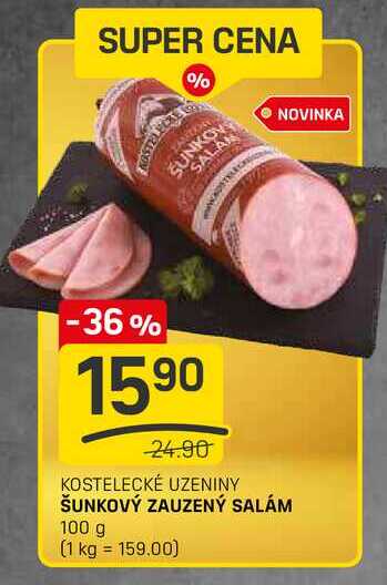 ŠUNKOVÝ ZAUZENÝ SALÁM 100 g