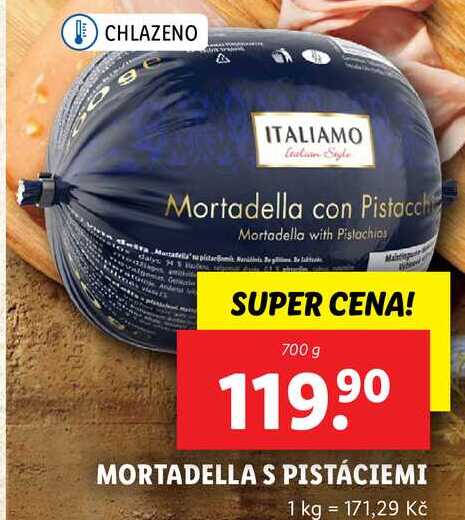 MORTADELLA S PISTÁCIEMI, 700 g