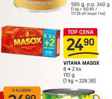 VITANA MASOX 8 + 2 ks 110 g
