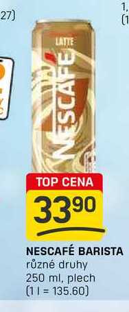 NESCAFÉ BARISTA různé druhy 250 ml, plech 
