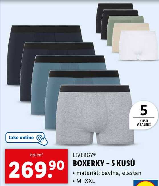 BOXERKY - 5 KUSŮ 