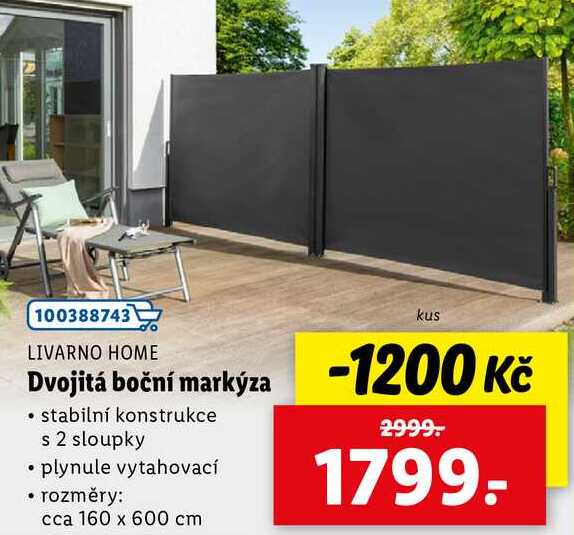 Dvojitá boční markýza