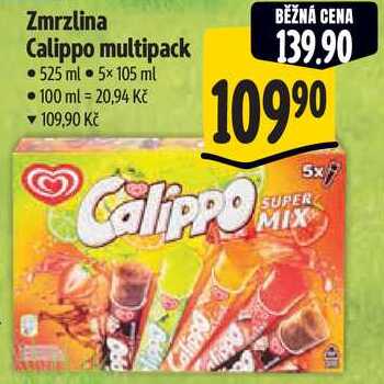 Zmrzlina Calippo multipack, 5x 105 ml 