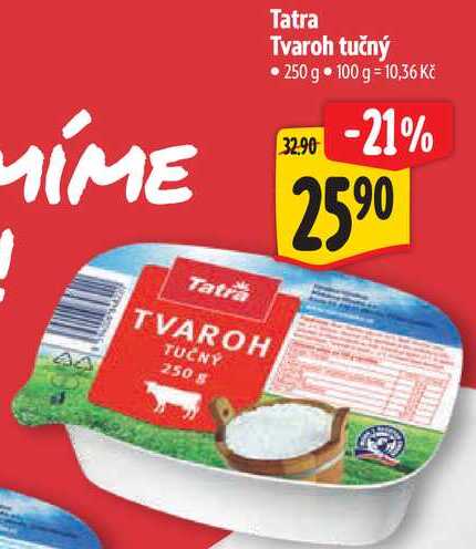 Tatra Tvaroh tučný, 250 g 