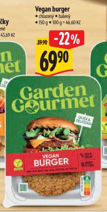Vegan burger, 150 g