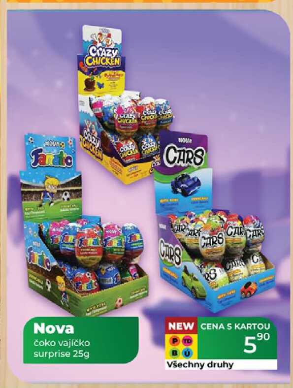 Nova čoko vajíčko surprise 25g 