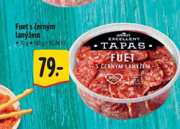Fuet s černým lanýžem 70 g 