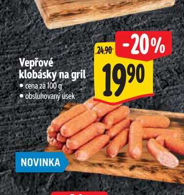 Vepřové klobásky na gril 100 g