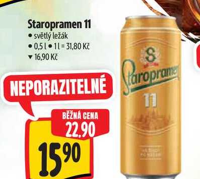 Staropramen 11  0,5 l