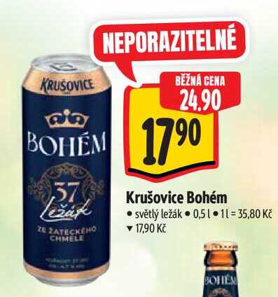  Krušovice Bohém 0,5 l