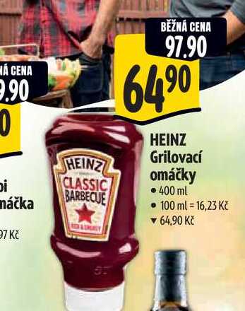  HEINZ Grilovací omáčky  400 ml 