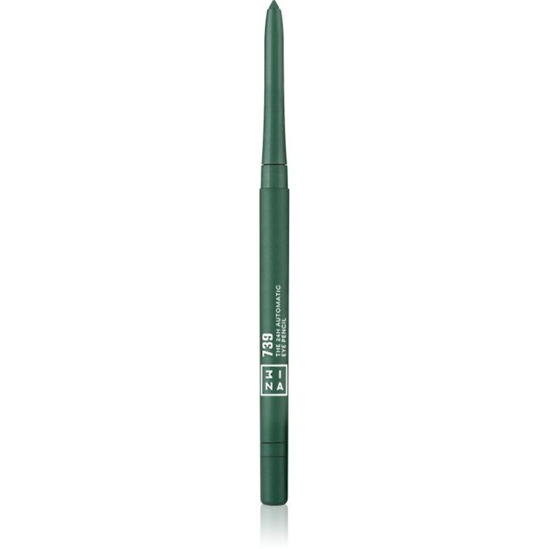 3INA The 24H Automatic Eye Pencil dlouhotrvající tužka na oči odstín 739 - Green 0.28 g