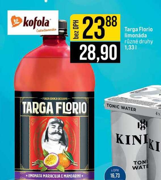 Targa Florio limonáda různé druhy 1,33l