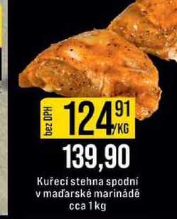Kuřecí stehna spodní v maďarské marinádě cca 1kg 