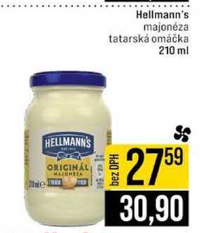 Hellmann's majonéza tatarská omáčka 210 ml 