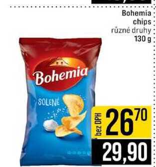 Bohemia chips různé druhy 130 g