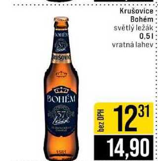 Krušovice Bohém světlý ležák 0,5l