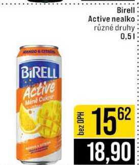 Birell Active nealko různé druhy 0,5l
