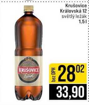 Krušovice Královská 12 světlý ležák 1,5l