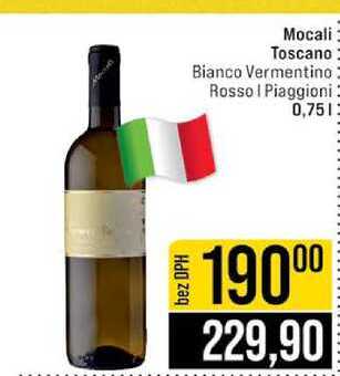 Mocali Toscano Bianco Vermentino Rosso Piaggioni 0,75l