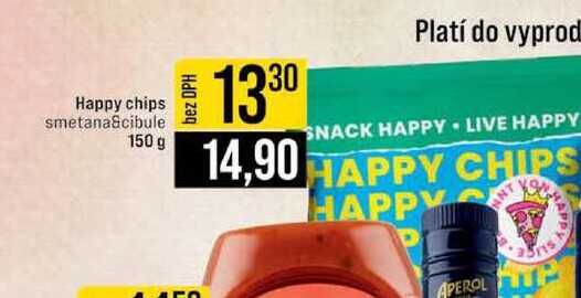 Happy chips smetana&cibule 150 g 