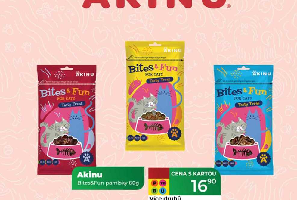 Akinu Bites&Fun pamlsky 60g 