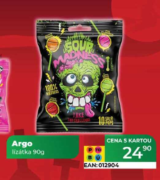 Argo lízátka 90g  