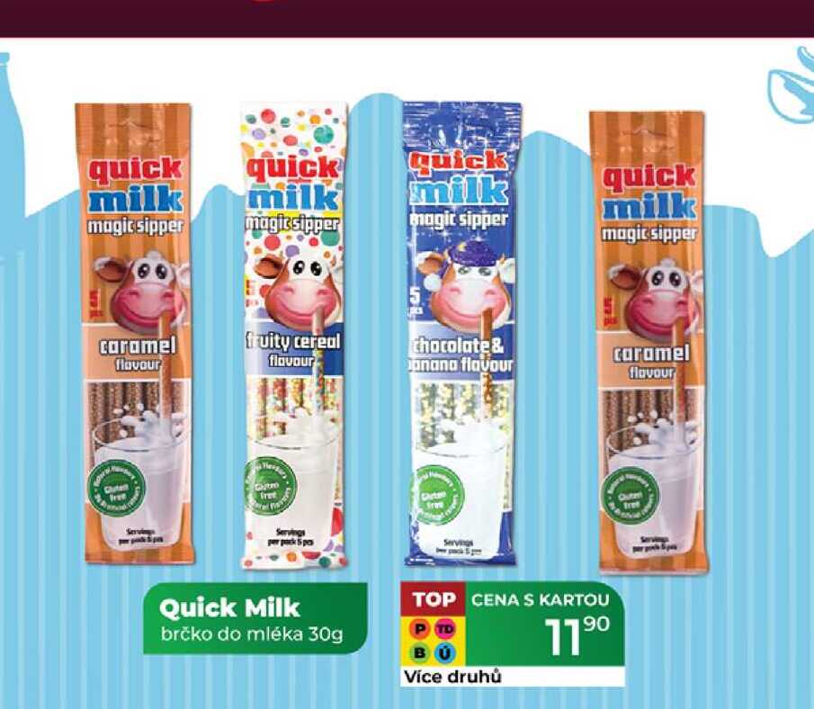 Quick Milk brčko do mléka 30g 