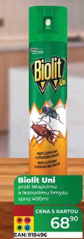 Biolit Uni proti létajícímu a lezoucímu hmyzu sprej 400ml 