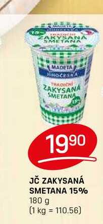 JČ ZAKYSANÁ SMETANA 15% 180 g 