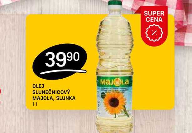 OLEJ SLUNEČNICOVÝ MAJOLA, SLUNKA 1l