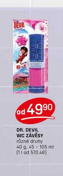 DR. DEVIL WC ZÁVĚSY různé druhy 40 g