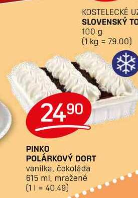 PINKO POLÁRKOVÝ DORT vanilka, čokoláda 615 ml, mražené