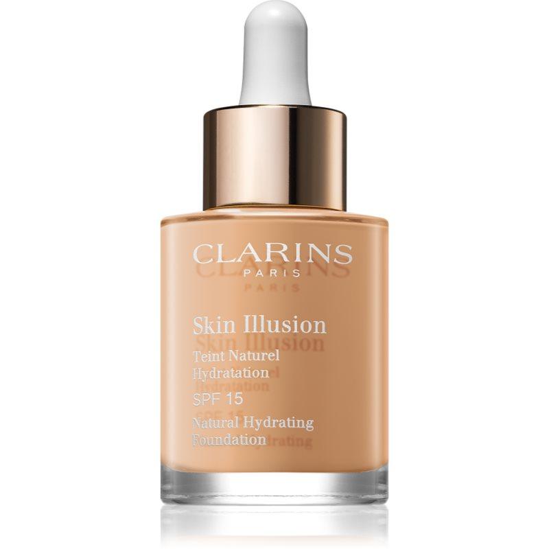Clarins Skin Illusion Natural Hydrating Foundation rozjasňující hydratační make-up SPF 15 odstín 112.3 Sandalwood 30 ml