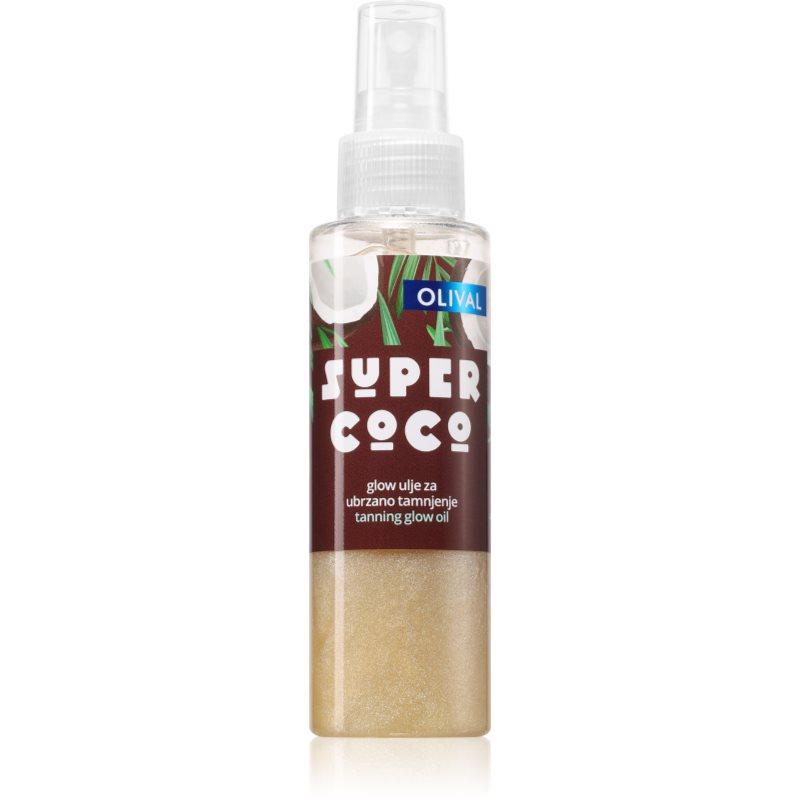 Olival SUPER Coco olej na opalování se třpytkami 100 ml