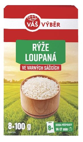 VÁŠ VÝBĚR Rýže loupaná, 800 g