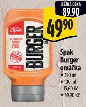 Spak Burger omáčka, 320 ml 