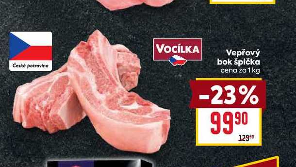 Vepřový bok špička cena za 1 kg 